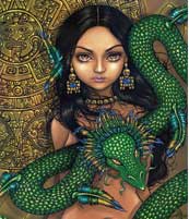 Priestess of Quetzalcoatl mouse pad