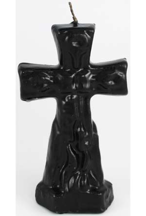 Black Cross candle