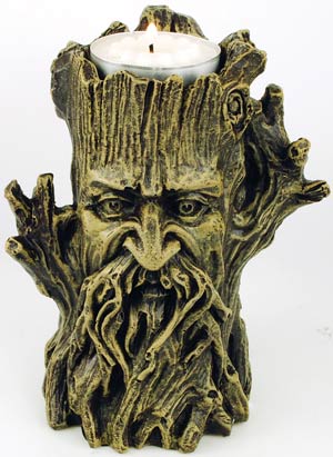 Greenman candle holder