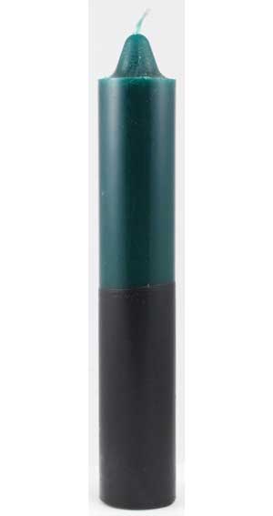 9" Green/ Black pillar