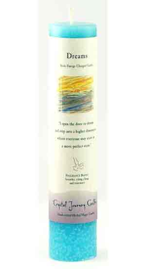 Dreams Reiki Charged Pillar candle