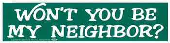 Won't You Be My Neighbor