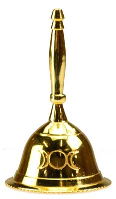 Triple Moon bell gold plated