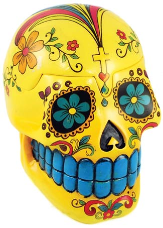 Yellow Day Dead Skull box