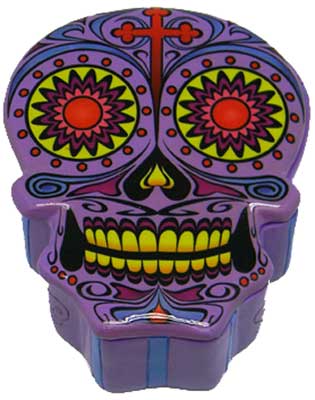 Purple Day of the Dead box