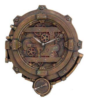 Steampunk clock 12"