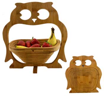 Owl bamboo basket