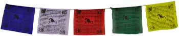 Tibetan prayer flag 9" x 9 1/2"