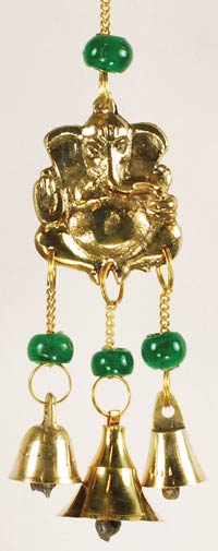 Three Bell Ganesh wind chime