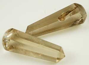 6-Faceted Smoky Quartz Massager