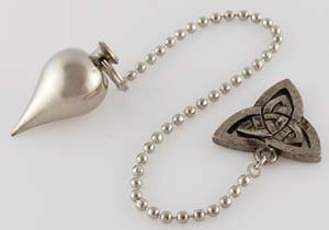 Silver-Toned Pendulum with Triquetra