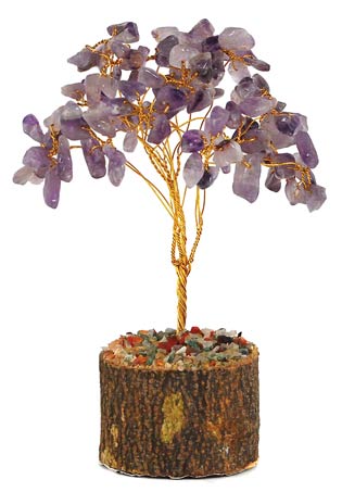 Amethyst gemstone tree