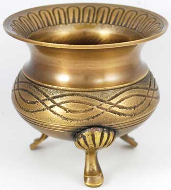 Celtic Brass Cauldron 3"