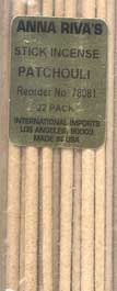 Patchouli anna riva stick 22pk