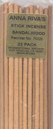 Sandalwood anna riva stick 22pk