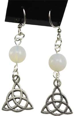 Opalite Triquetra earrings