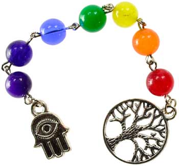 Chakra prayer beads