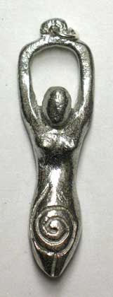 Spiral Goddess Silvertone