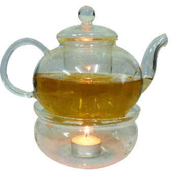 Glass teapot w/ Warmer