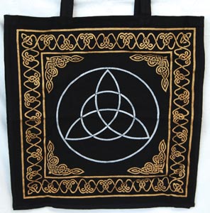 Gold and Silver Triquetra Tote