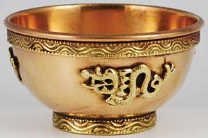 3" Tibetan Dragon Offering Bowl