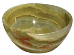 Green Onyx bowl 3"