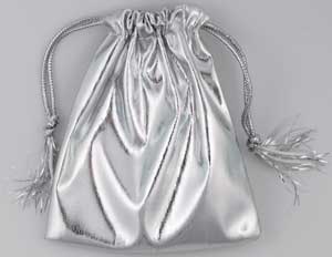 Silver Metallic Bag 3"x3"