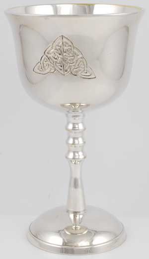 Celtic Triquetra chalice 5 1/2"