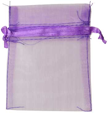 2 3/4" x 3" Lavender organza