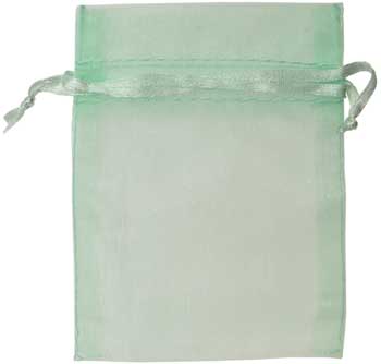 2 3/4" x 3" Light Green organza