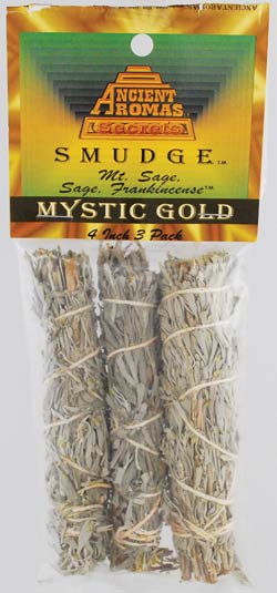 Mystic Gold smudge 3pk 4"