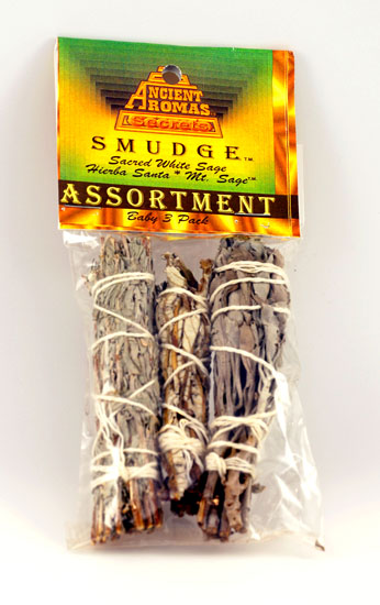 Baby Sage smudge Variety 3pk 4"