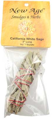 California White Sage smudge 3"