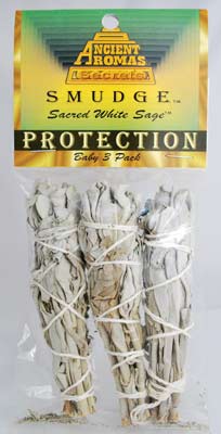 White Sage smudge 3pk 3 1/2"