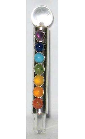 Mini Chakra Healing wand 3"