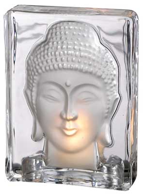 Buddha tealight holder 5 3/8"