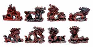 Dragon set of 8