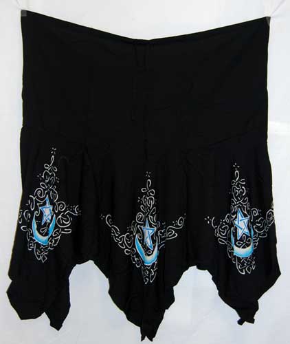 Celtic Moon Black Long Skirt